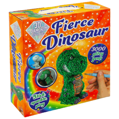 Fierce Dinosaur | 3D Diamond Studio's Glitzy Gem Masterpiece! - Bargain Stock Fierce Dinosaur | 3D Diamond Studio's Glitzy Gem Masterpiece! - Bargain Stock